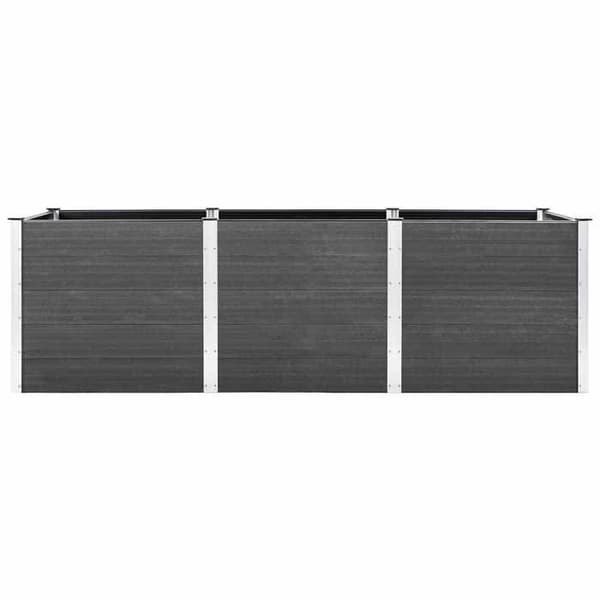 Maison Exclusive - Nostettu puutarhalava 300x100x91 cm WPC Harmaa