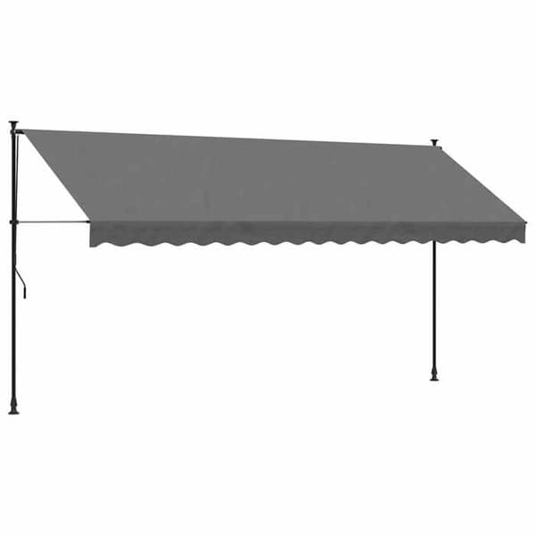 Maison Exclusive - Fällbart tak i antracit 400x150 m tyg och stål