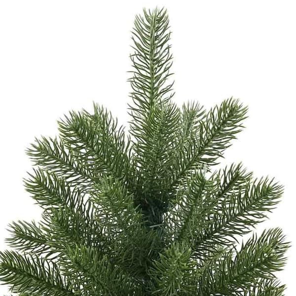 Kunstig juletræ - EKSKLUSIV HUS - 210 cm - PVC & PE - Stabil stålsupport - Moderne grøn design Grön