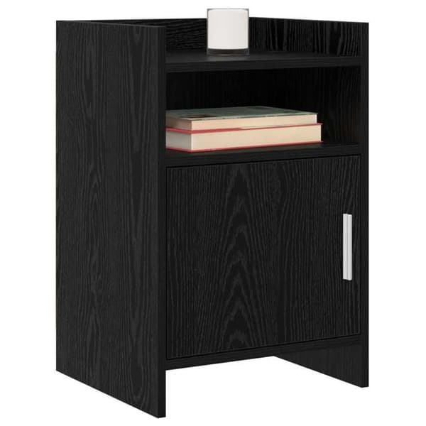 Natskab - EKSKLUSIV HUS - 2 dele - Sort eg - 40 x 36 x 60 cm - Ingeniørtræ svart ek