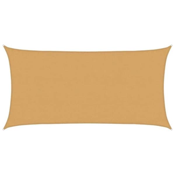 Maison Exclusive - Skuggduk 160 g/m² rektangulär sand 3x6 m PEHD