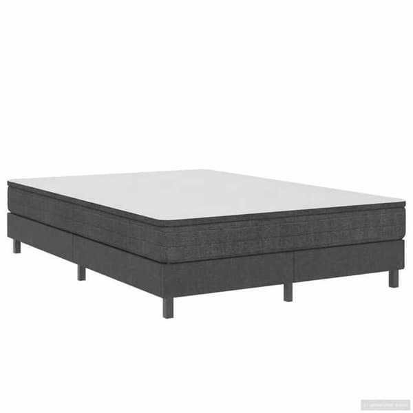 Maison Exclusive - Sengebund med lameller Grå Stof 160x200 cm Grå (tyg)