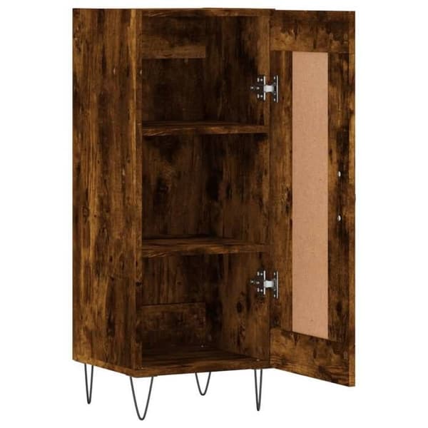 Maison Exclusive - Buffé Ek rökt 34,5x34x90 cm Ingenjörsträ
