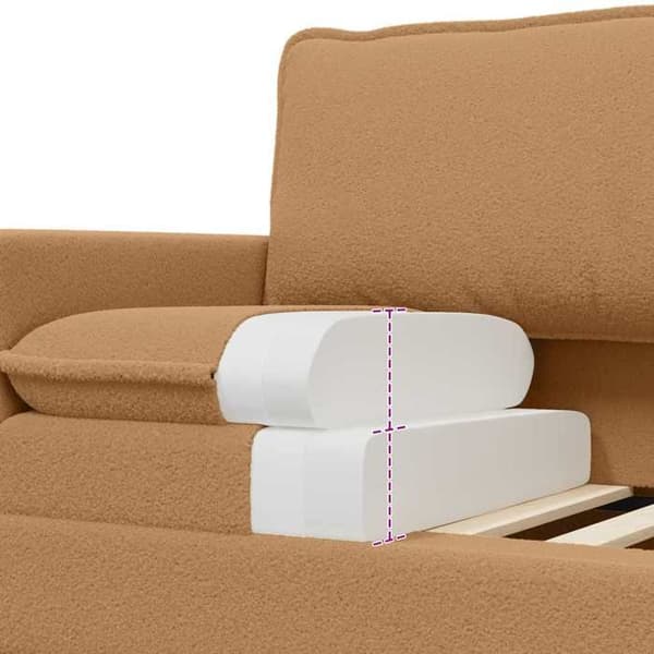 Maison Exclusive - Set med 2 soffor Beige Tyg