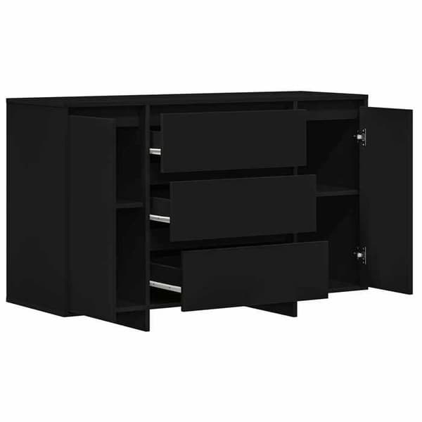Maison Exclusive - Buffet Sort 120 x 41 x 75 cm Ingeniørtræ