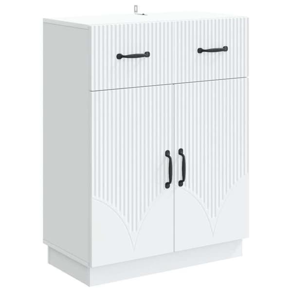 Buffet bas - EKSKLUSIVT HUS - 66 x 34,5 x 87 cm - Hvid - Spånplader - Moderne Vit