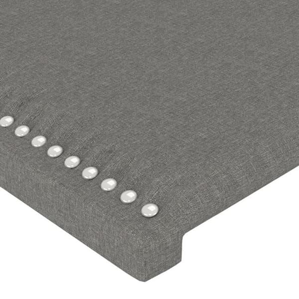Maison Exclusive - LED-päätyharso Tummanharmaa 90x5x78/88 cm Kangas mörkgrå