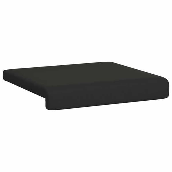Maison Exclusive - Bænkpude 2 stk. Tekstilvelour Sort Dybde 35 cm Svart