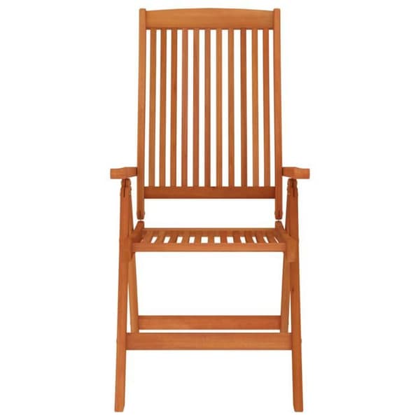 Maison Exclusive - Fällbara trädgårdsstolar set om 4 i massivt eukalyptusträ