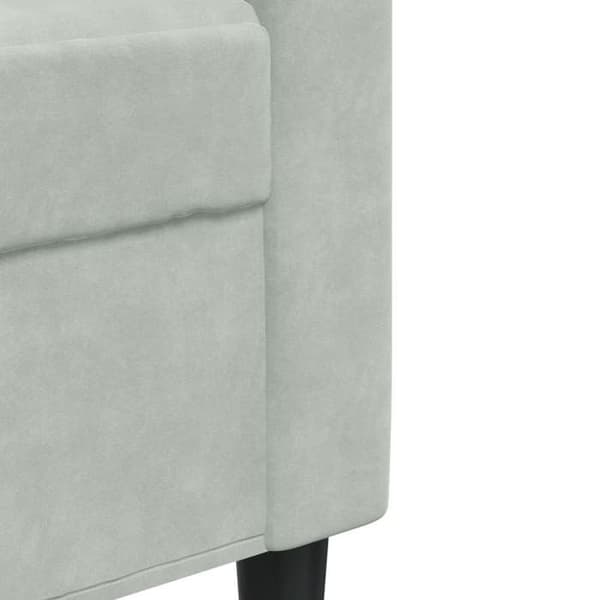 Maison Exclusive - Sæt af 2 sofaer med puder Lys grå Velour