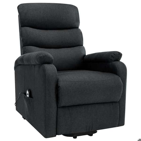 Maison Exclusive - Grått tyg lutande massagefåtölj Mörkgrå