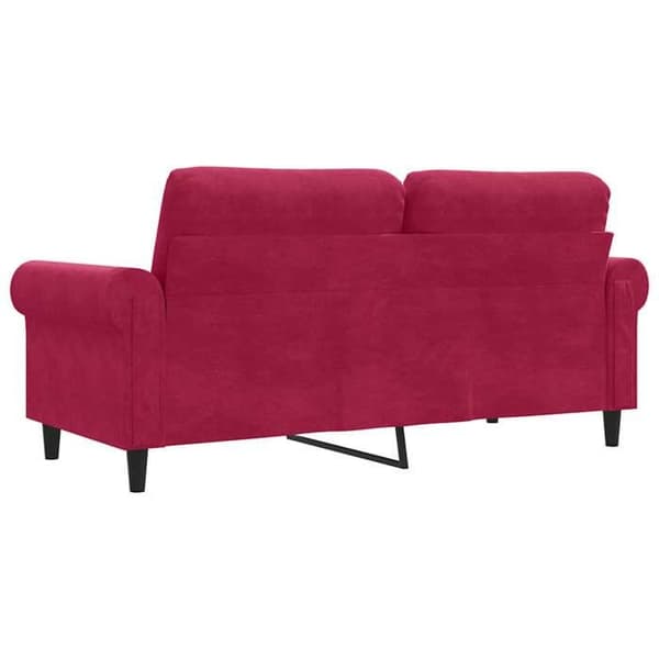 Maison Exclusive - Soffa 2-sits Röd vinröd 140 cm Sammet