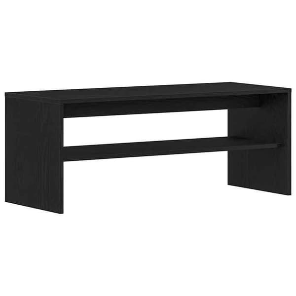 Maison Exclusive - TV-møbel i sort egetræ 100x40x40 cm i ingeniørtræ