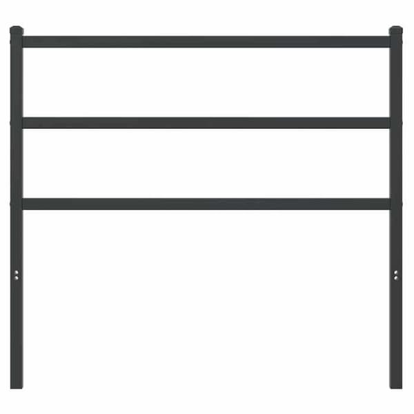 Maison Exclusive - Erstatnings hovedgærde metal sort 100 cm