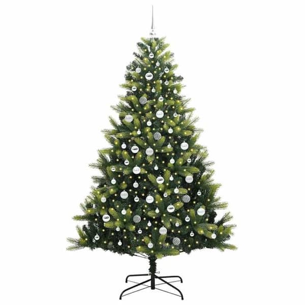 Konstgjord julgran - EXKLUSIV HEM - 300 LED - Grön - PVC/PE - Fällbar montering Grön