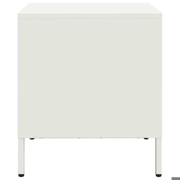 Maison Exclusive - Sängbord vit 35x39x43,5 cm stål