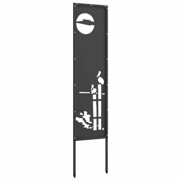 Maison Exclusive - Have skærm Fretwork Sort 32 x 140 cm Svart
