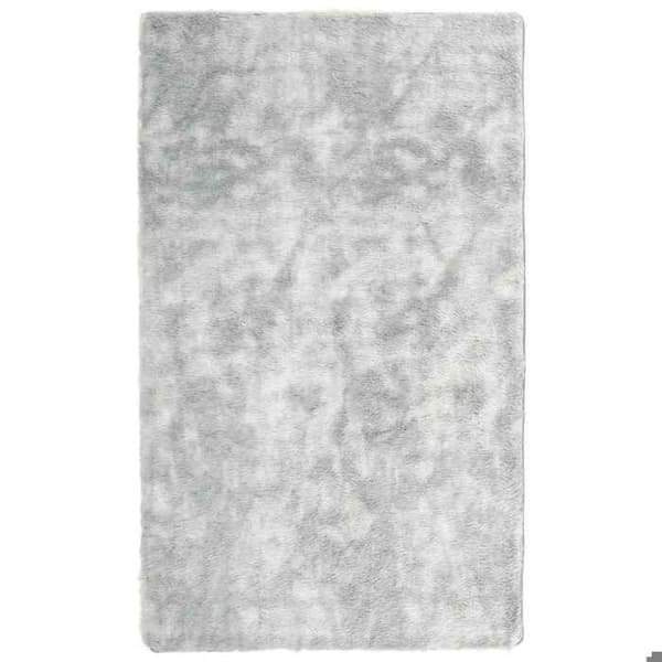 Shaggy matta - MAISON EXCLUSIVE - NAVARRA - Grå silver - 60x100 cm - Halkskydd silvergrå
