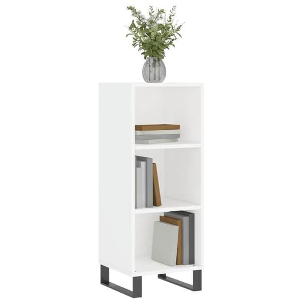 Maison Exclusive - Buffé vit 34,5x32,5x90 cm ingenjörsträ