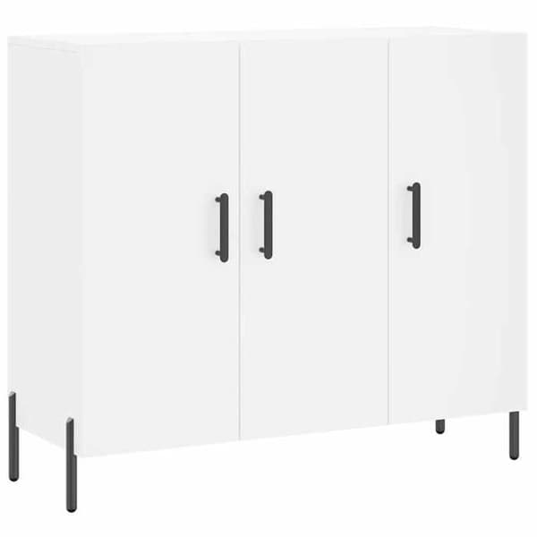 Maison Exclusive - Buffé vit 90x34x80 cm ingenjörsträ