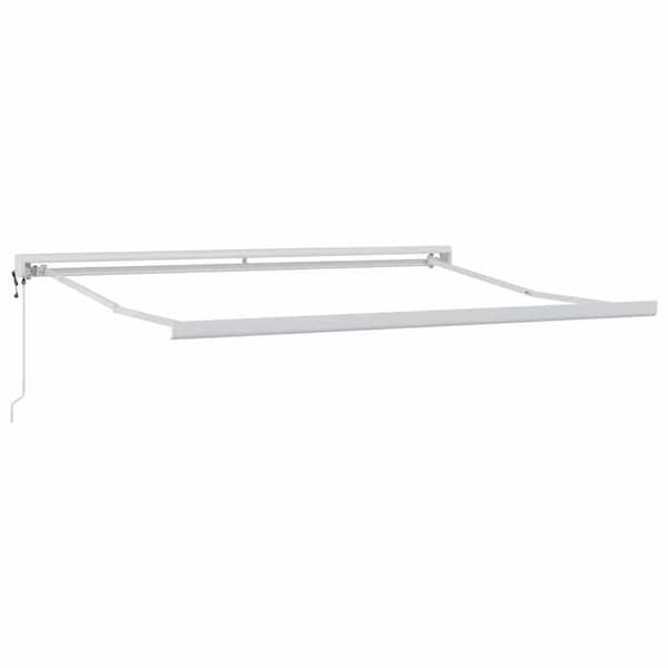 Maison Exclusive - Vit Markisram 350 x 250 cm Aluminium Matt vit