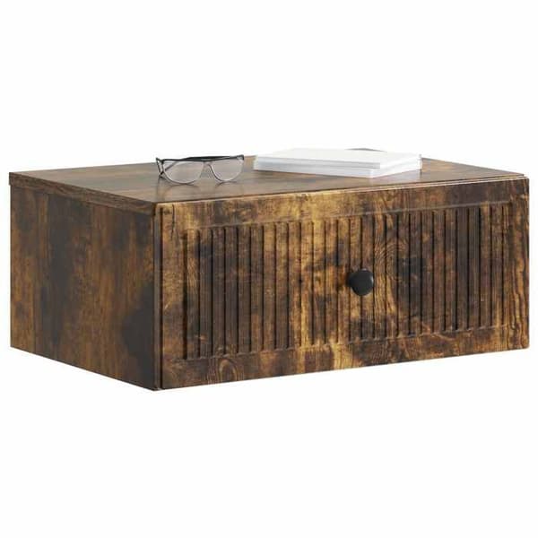 Maison Exclusive - Sängbord 2 delar Rökt ek 49 x 34,5 x 20 cm