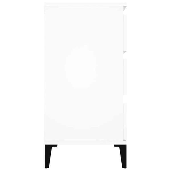 Maison Exclusive - Buffé Vit 60x35x70 cm Ingenjörsträ