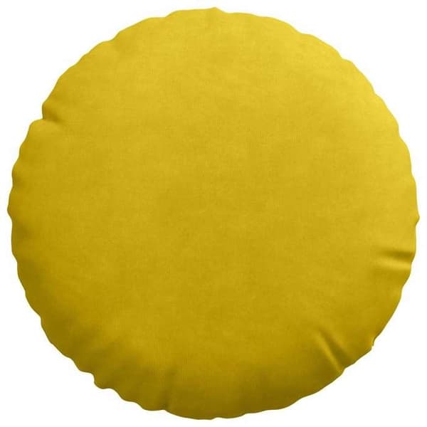 Sittkuddar - EXKLUSIVT HEM - Set om 2 - Sammet - Gul - Ø30 x 13 cm Gul
