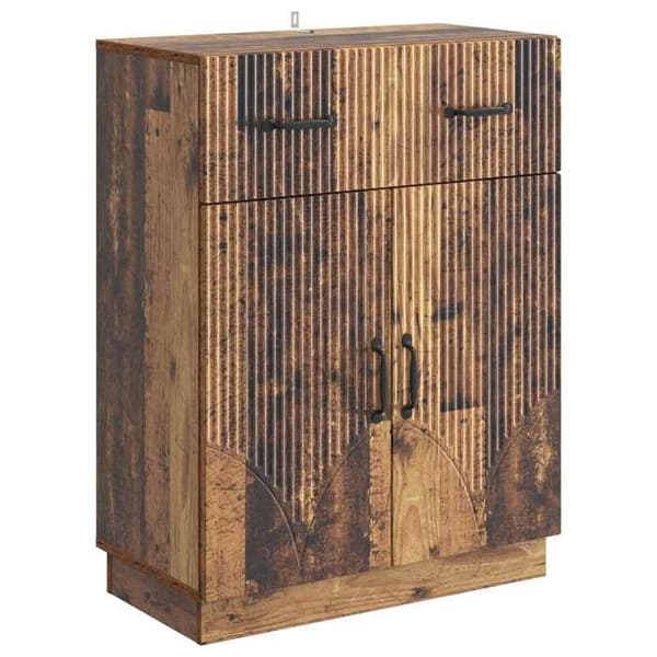 Buffet - EKSKLUSIVT HUS - 66 x 34,5 x 87 cm - Ingeniørtræ - Brun - Moderne stil