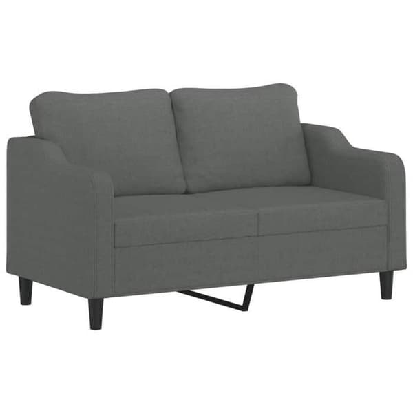 Maison Exclusive - Sæt af 3 sofaer med puder Mørkegrå Stof