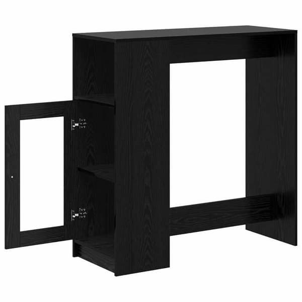 Barbord - EKSKLUSIV HUS - 101 x 40 x 103,5 cm - Ingeniørtræ - Sort - Rektangulær