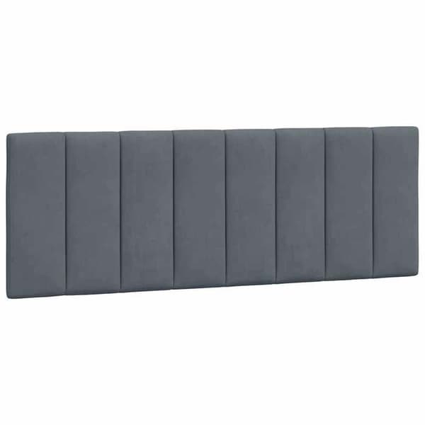 Maison Exclusive - Hanko tummanharmaa 140 cm päätytyyny samettia Mörkgrå