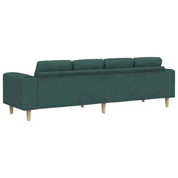 Soffa - EXKLUSIVT HUS - 250 x 77 x 76 cm - Mörkgrön - Polyesteröverdrag - Fast sittdyna Mörkgrön