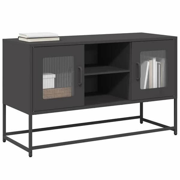 Maison Exclusive - Sort TV-møbel 100,5x39x60,5 cm stål