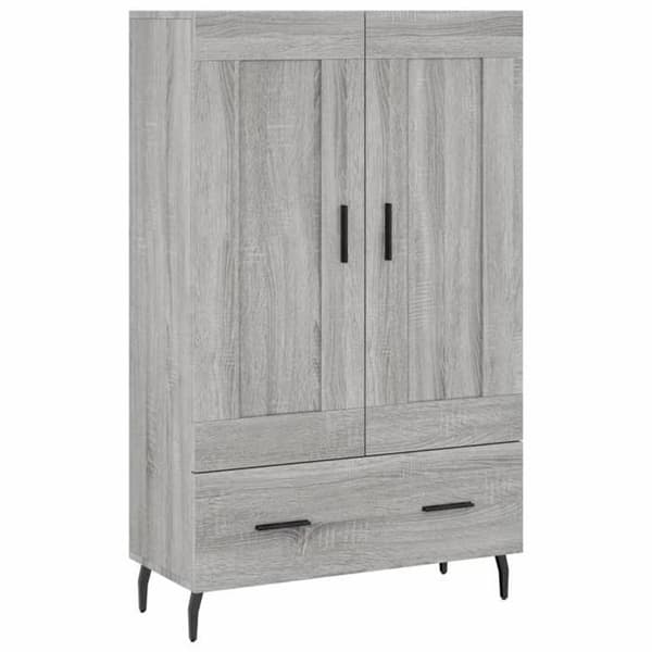Maison Exclusive - Buffé hög sonoma grå 69,5x31x115 cm ingenjörsträ