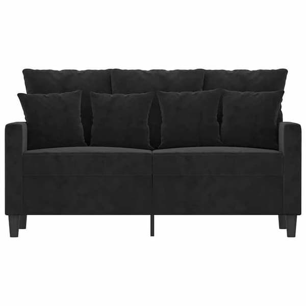 Maison Exclusive - Musta 2-paikkainen sohva 120 cm Sametti