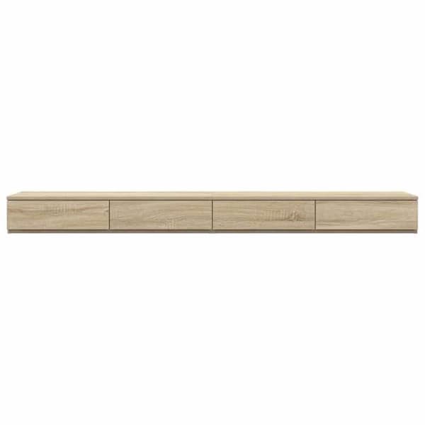 Sengekufferter - EKSKLUSIV HUS - Sonoma Eg - 200 x 36,5 x 16,5 cm - Spånplader - Trykåbning Sonoma ek