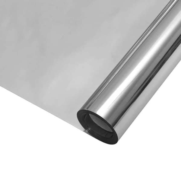 Maison Exclusive - Reflekterande solfilm statisk Silver 90 x 1000 cm PVC