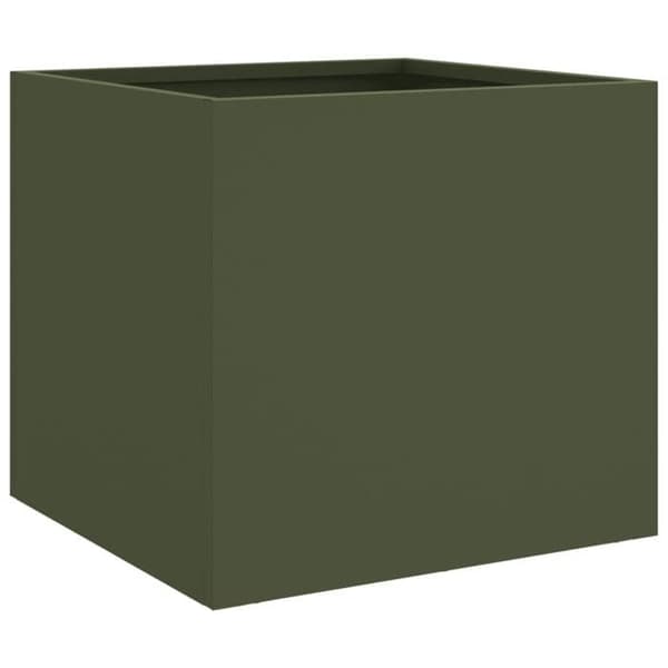 Maison Exclusive - Olivgrön kruka 32x30x29 cm stål