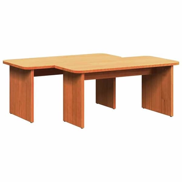 Maison Exclusive - Sofabord 2 stk Brun voks 100 x 69 x 35,5 cm Brun lack
