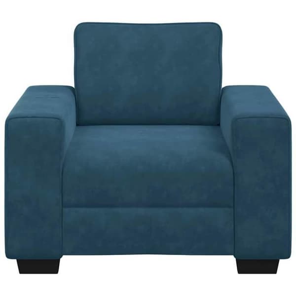 Maison Exclusive - Blå sofa stol 100x77x82 cm velour