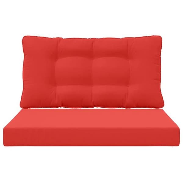 Utomhus soffkudde - EXKLUSIV HEM - 80 x 68,5 cm - Polyester - Skumfyllning - Avtagbart blixtlåsfodral Röd