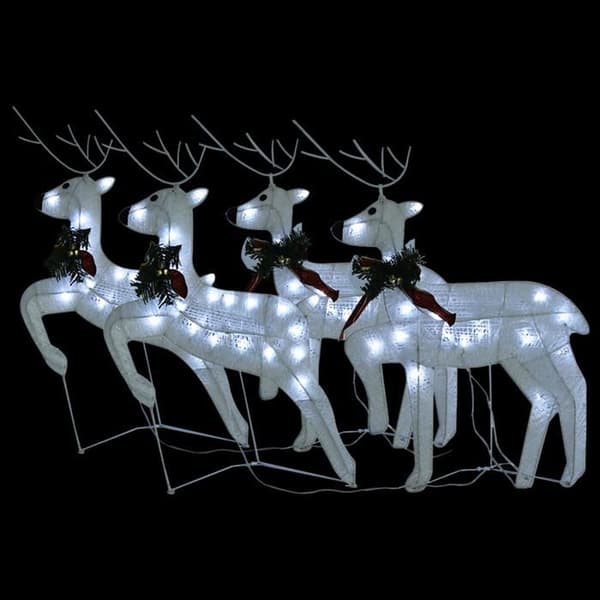 Maison Exclusive - Julrenar 4 st Vit 80 LED