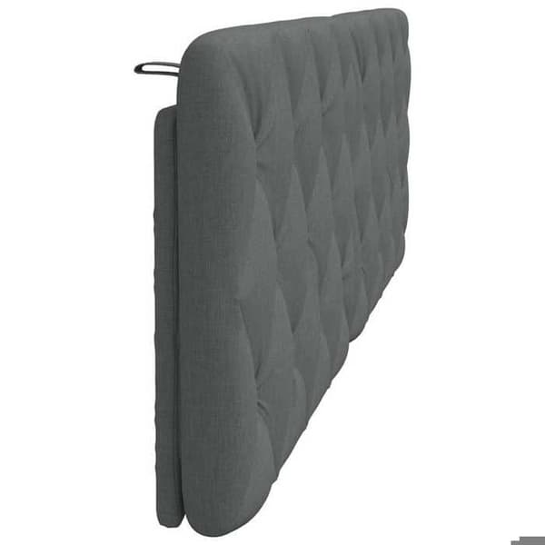 Hovedgærdedækken - MAISON EXCLUSIVE - Diamantmønstret - 160 cm - Mørkegrå - Polstret polyester Mörkgrå