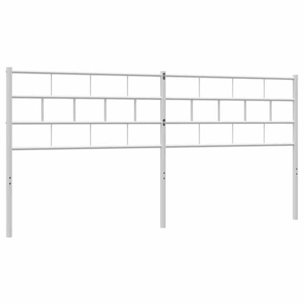 Hovedgærde - EKSKLUSIV HUS - Runde rør - Malet epoxy stål - 200 cm - Hvid Vit