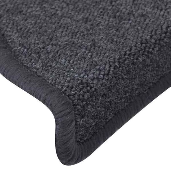Maison Exclusive - Trappe tæppe 15 dele 65 x 24 x 4 cm Mørkegrå og blå Halvmåne Stor