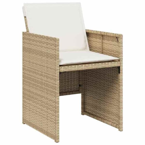 Maison Exclusive - Puutarhakalusteryhmä ja tyynyt 15 kpl beige