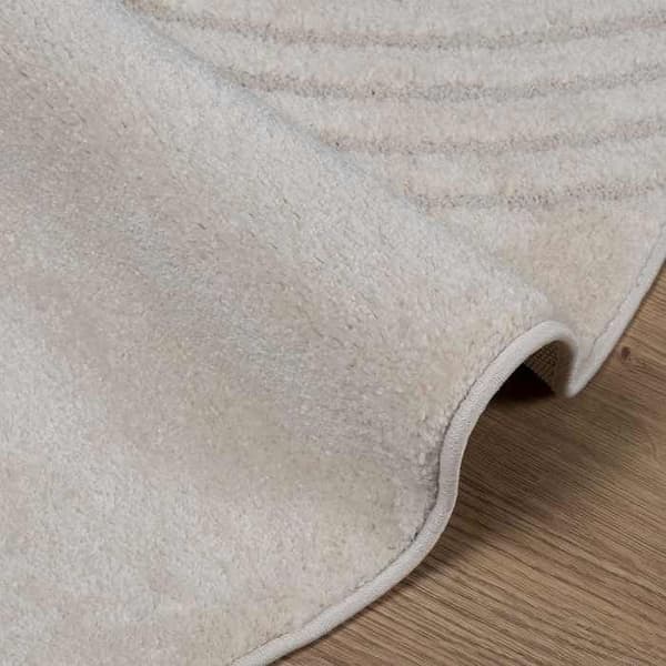 Maison Exclusive - Inomhusmatta GALATI Kräm Ø 160 CM Polyester
