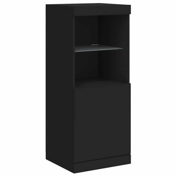 Maison Exclusive - Buffet med LED-lys sort 41x37x100 cm