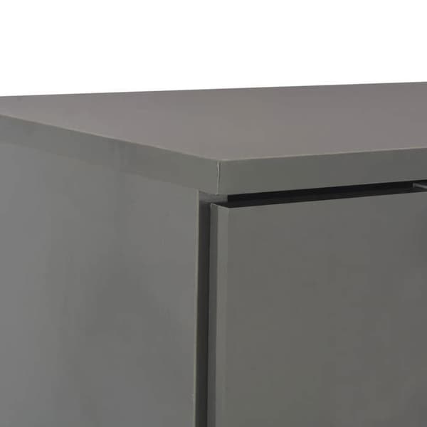 Buffet - Maison Exclusive - Glansgrå - 71 x 35 x 80 cm - Ingeniørtræ Grå